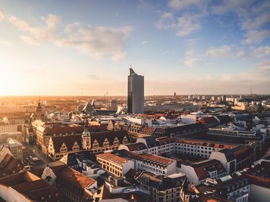 Blick über die Skyline bei Ihre Tagung & Konferenz in Leipzig