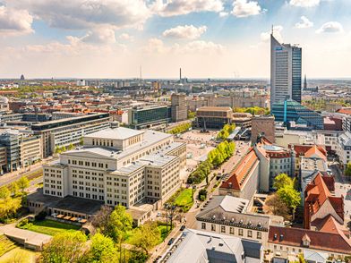 Tagung & Konferenz Leipzig Convention: Augustusplatz mit Oper, Gewandhaus und City-Hochhaus